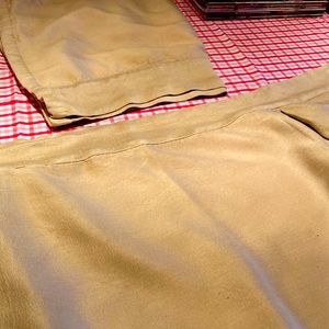 Pair of Royal Velvet valances in taupe Fully lined Machine Washable